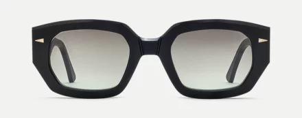 Sunglasses Model Campbell Addy in Matte Black with grey gradient lenses from Ahlem
