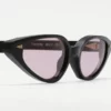 Sunglasse model Comédie in Color Black with Lilac lenses from Ahlem