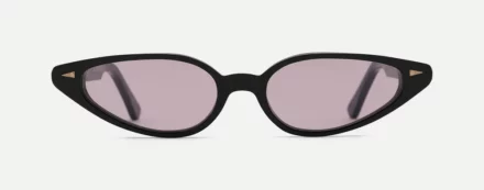 Sunglasse model Comédie in Color Black with Lilac lenses from Ahlem