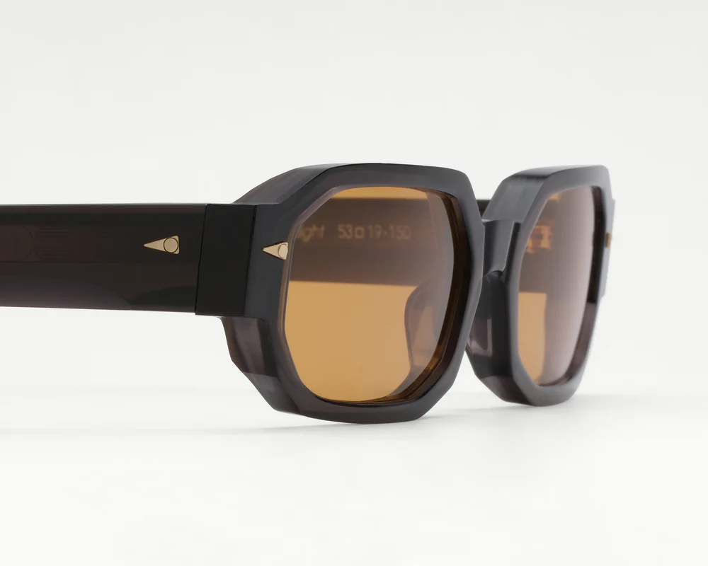 Sunglasses Model Jules in color Darklight with Yellow lenses from Jacques Marie Mage