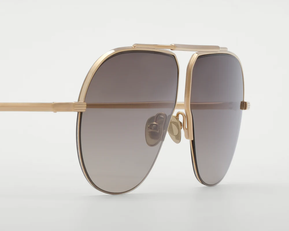 Sunglasses Model Laplace in Color Champagne with rain Gradient lenses from Ahlem