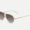 Sunglasses Model Laplace in Color Champagne with rain Gradient lenses from Ahlem