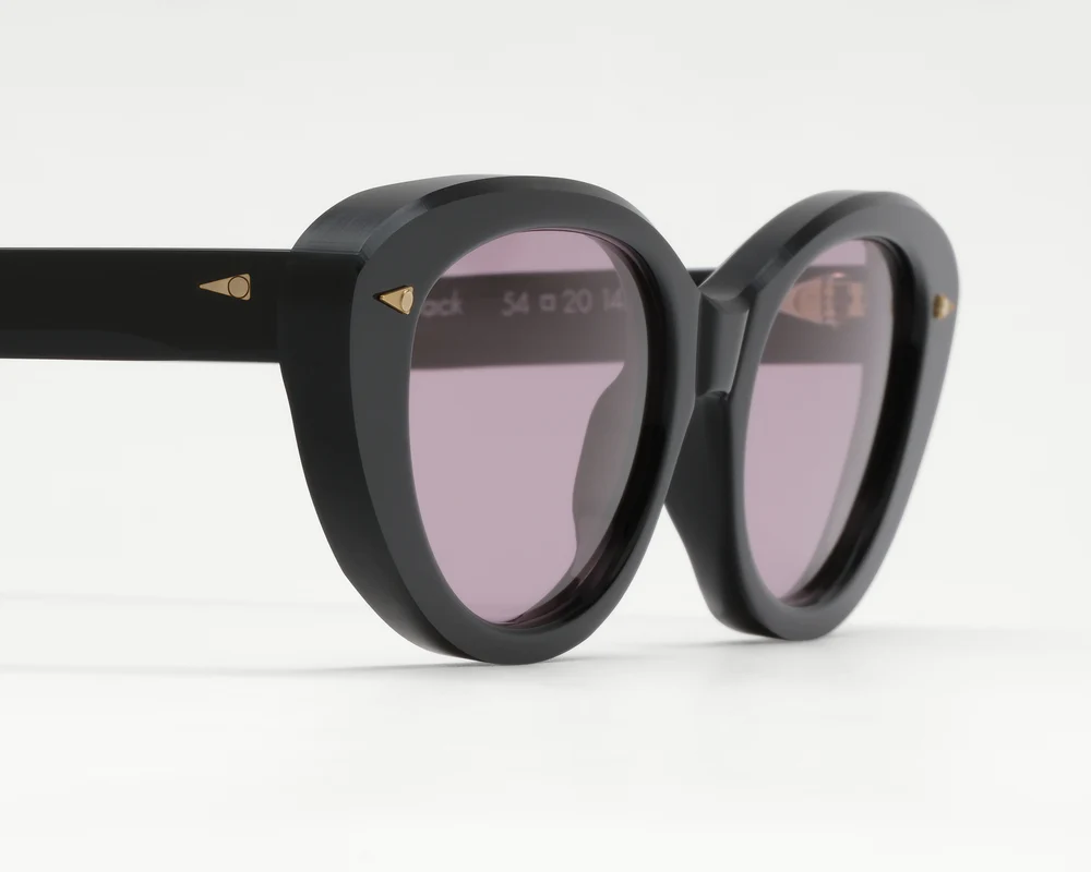 Sunglasses Model Prairie in Color Black with Lilac lenses from Ahlem