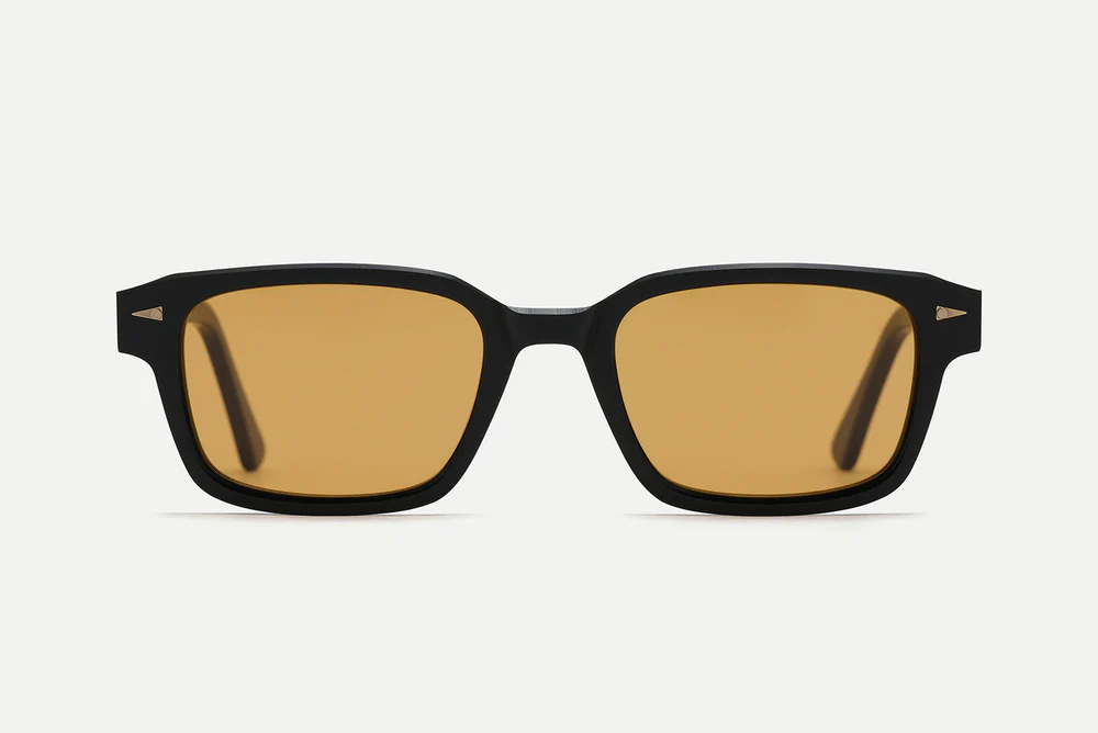 Sunglasses Model Rive Gauche in Color Black with Honey lenses from Ahlem