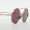 Sunglasses Model Turbigo in Grey Gold with Plum lenses from Ahlem
