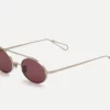 Sunglasses Model Turbigo in Grey Gold with Plum lenses from Ahlem