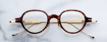 Optical Frame Model Clark in Color Argyle with Superlight Bronze lenses from Jacques Marie Mage