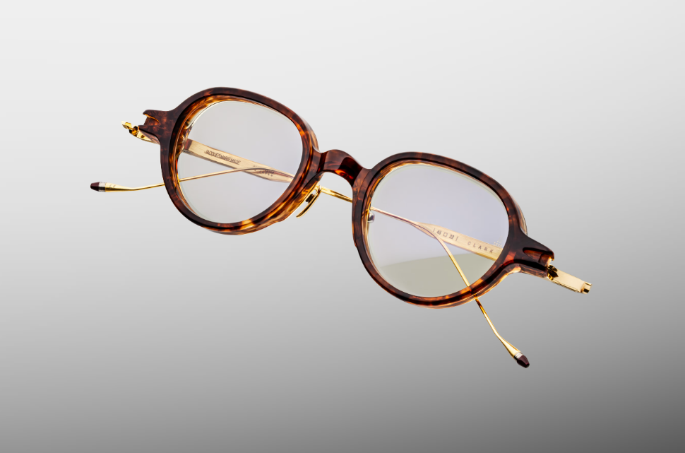 Optical Frame Model Clark in Color Argyle with Superlight Bronze lenses from Jacques Marie Mage