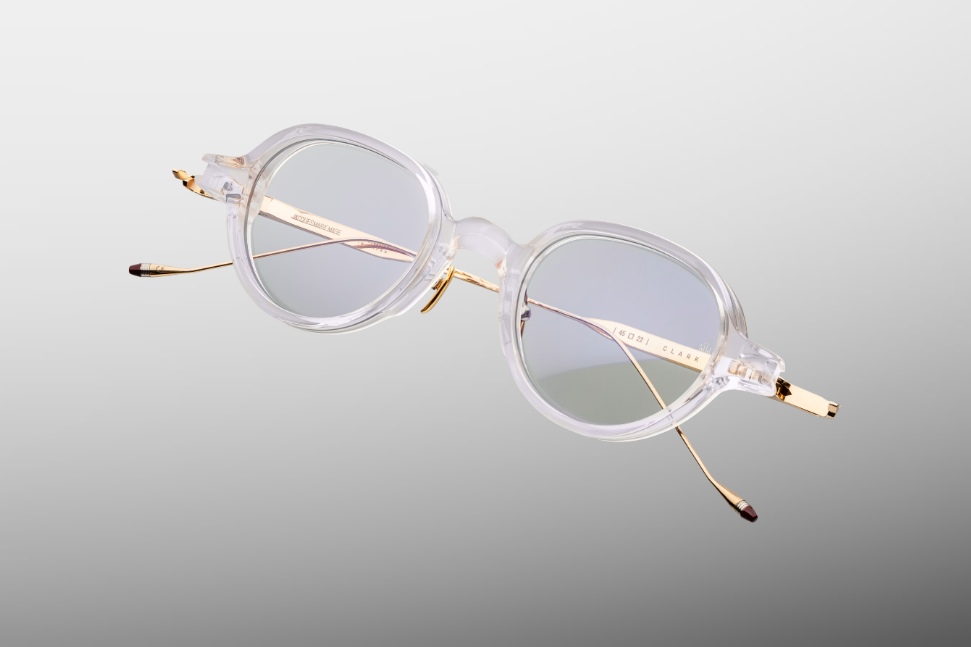 Optical Frame Model Clark in Color Cameo with Superlight Blue lenses from Jacques Marie Mage