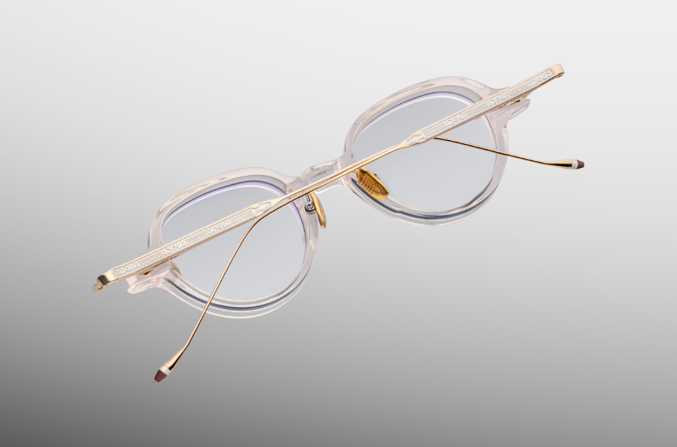 Optical Frame Model Clark in Color Cameo with Superlight Blue lenses from Jacques Marie Mage