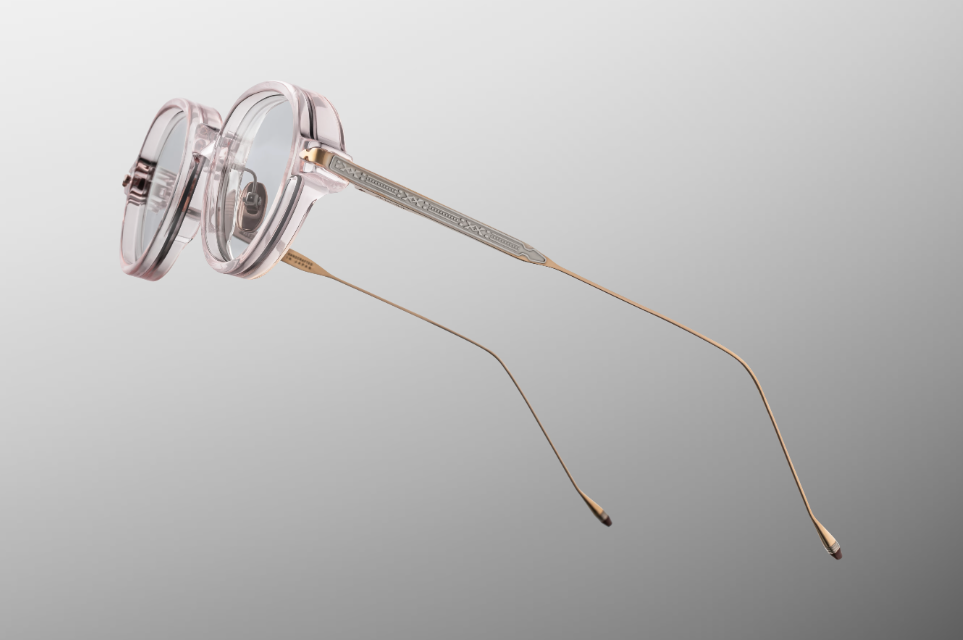 Optical Frame Model Clark in Color Cameo with Superlight Blue lenses from Jacques Marie Mage