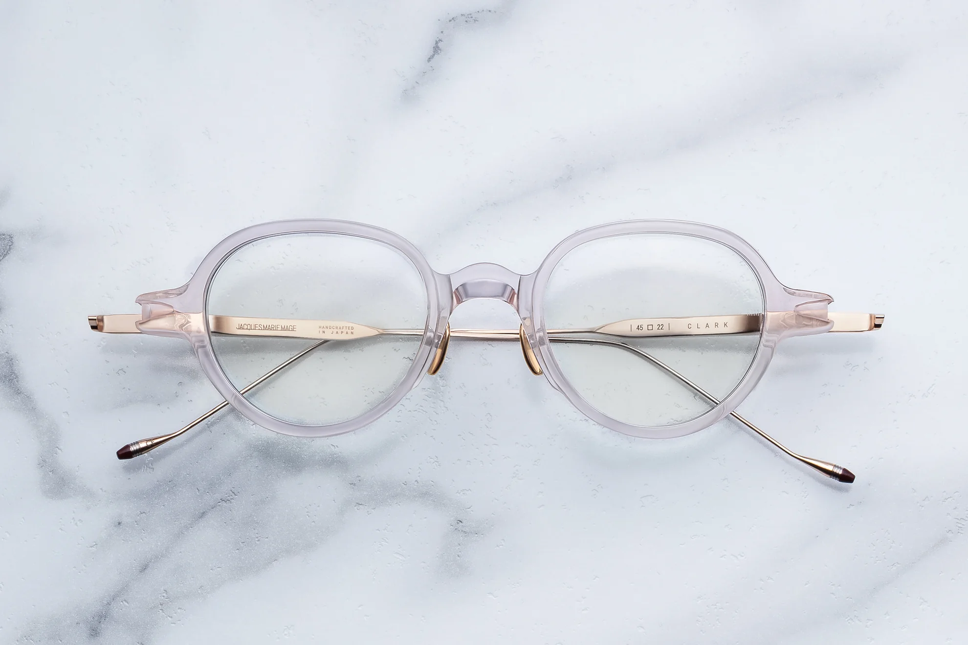 Optical Frame Model Clark in Color Cameo with Superlight Blue lenses from Jacques Marie Mage