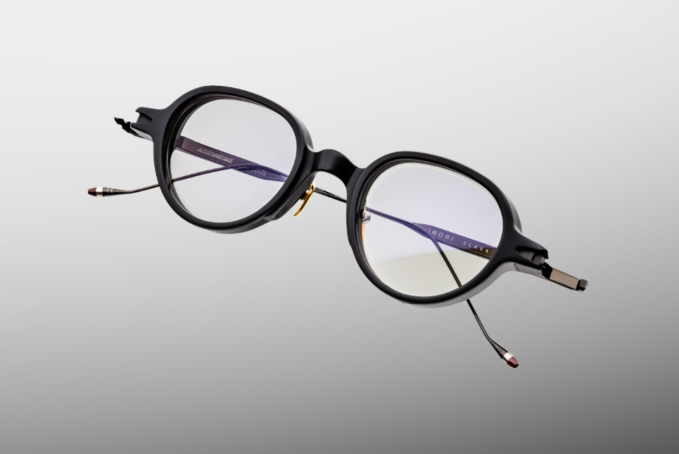Optical Frame Model Clark RX in Phantom with Superlight Gray lenses from Jacques Marie Mage
