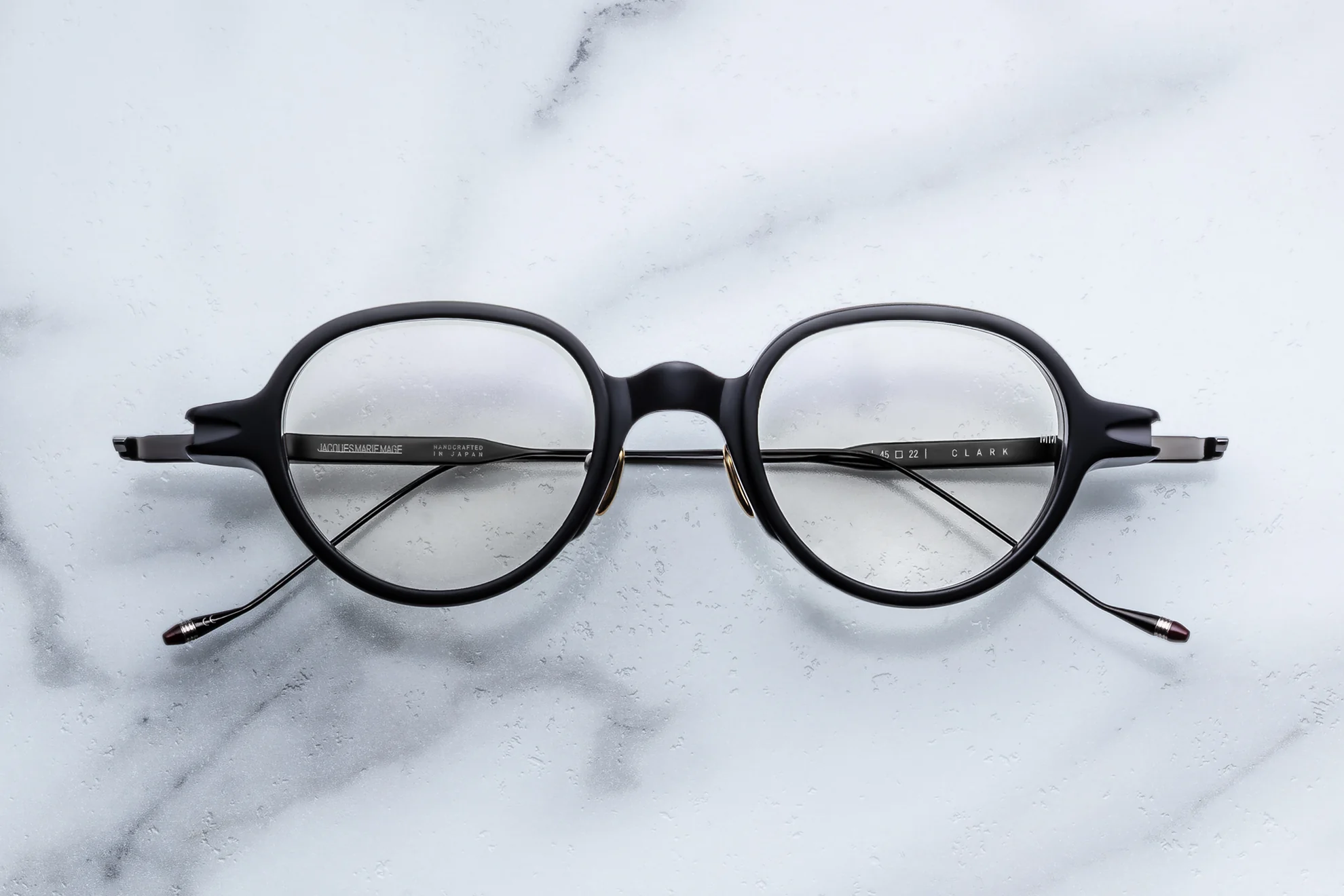 Optical Frame Model Clark RX in Phantom with Superlight Gray lenses from Jacques Marie Mage