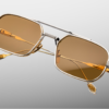 Sunglasses Model Deaver in Color Electrum With Dandelion lenses from Jacques Marie Mage's Last Frontier collection