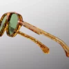 Sunglasses Model Donnybrook in color Vintage Tortoise with Vintage Green lenses from Jacques Marie Mage