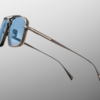 Sunglasses Model Earl in Color Antique Silver with Blue Gradient lenses from Jacques Marie Mage