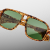 Sunglasses Model Elkhart in Color Vintage Tortoise with Vintage Green lenses from Jacques Marie Mage