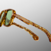 Sunglasses Model Elkhart in Color Vintage Tortoise with Vintage Green lenses from Jacques Marie Mage