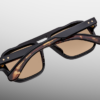 Sunglasses Model Evans in Color Noir 15 With Brass gradient lenses from Jacques Marie Mage