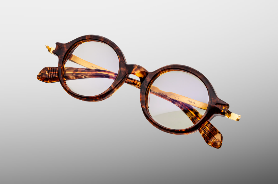 Optical Frame Model Hartigan in Color Argyle with Superlight Bronze lenses from Jacques Marie Mage