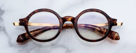 Optical Frame Model Hartigan in Color Argyle with Superlight Bronze lenses from Jacques Marie Mage