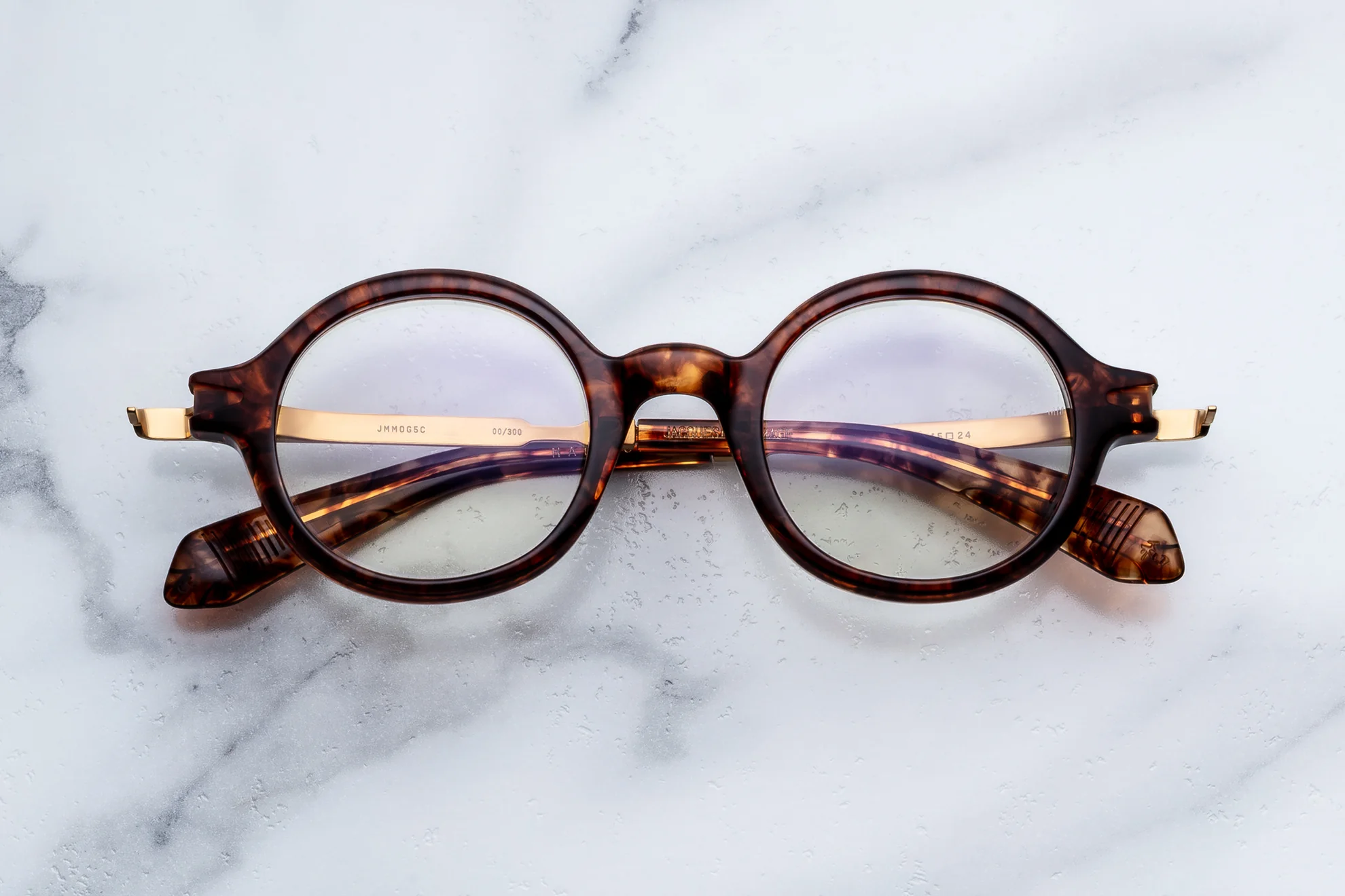 Optical Frame Model Hartigan in Color Argyle with Superlight Bronze lenses from Jacques Marie Mage