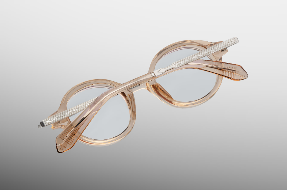 Optical Frame Model Hartigan in Color Sand with Superlight Bronze lenses from Jacques Marie Mage