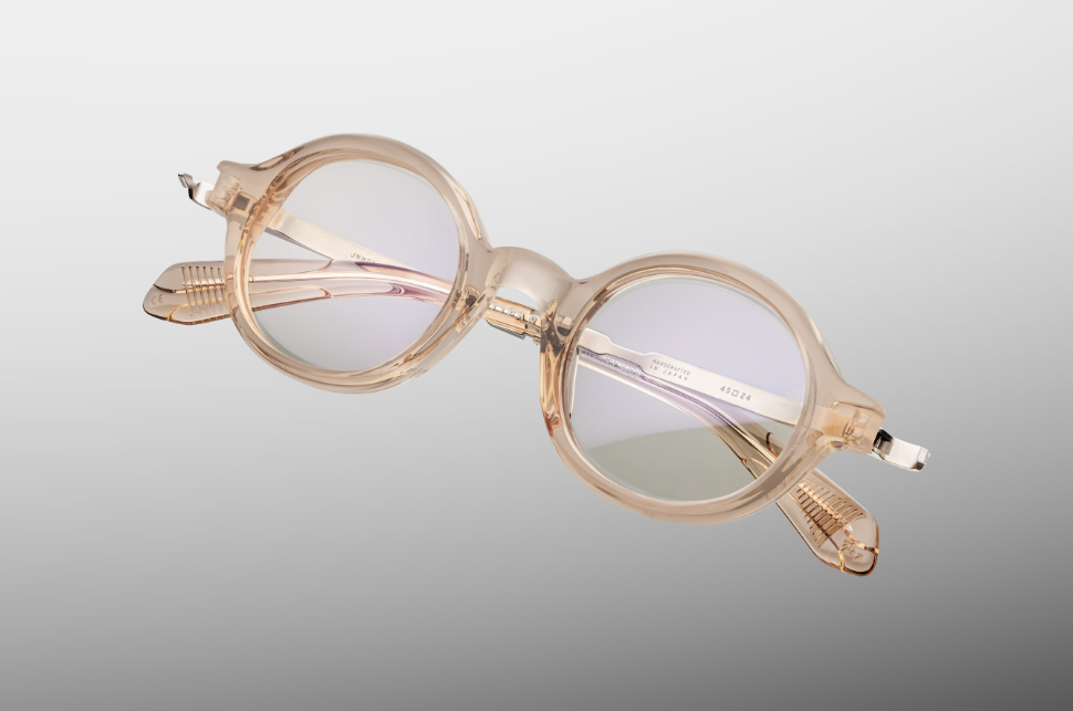Optical Frame Model Hartigan in Color Sand with Superlight Bronze lenses from Jacques Marie Mage
