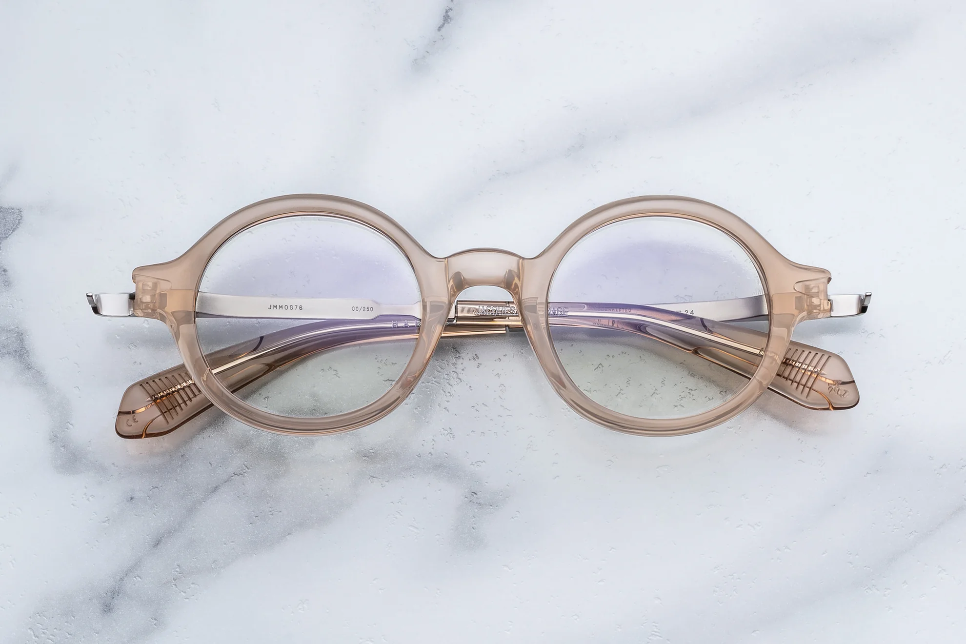 Optical Frame Model Hartigan in Color Sand with Superlight Bronze lenses from Jacques Marie Mage