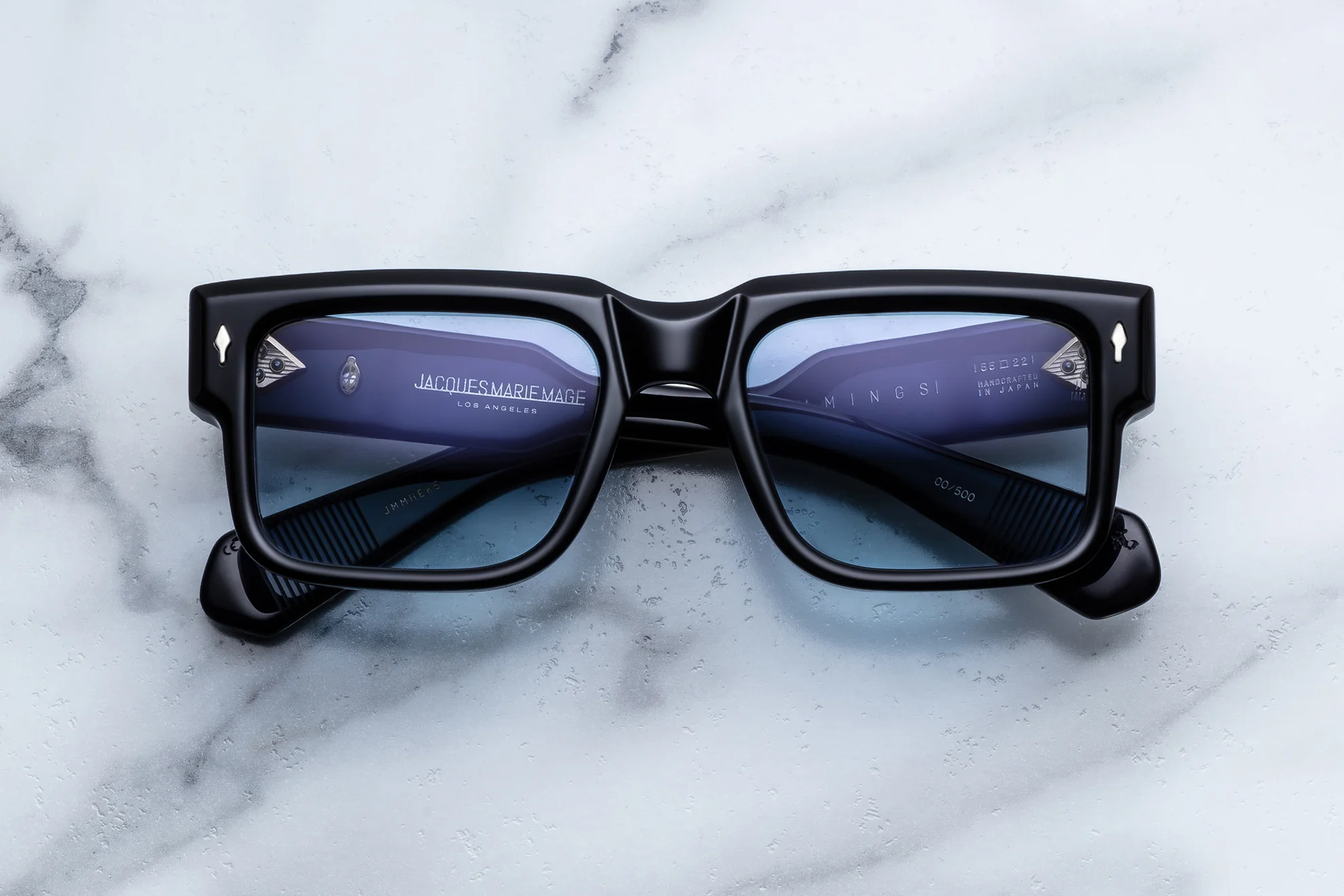 Sunglasses Model Hemmings in Color Obscure with Serene Gradient lenses from Jacques Marie Mage sunglasses collection