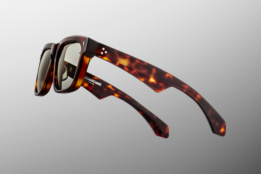 Sunglasses Model Hyannis in Color Tenace with Light Bottle Green lenses from Jacques Marie Mahge