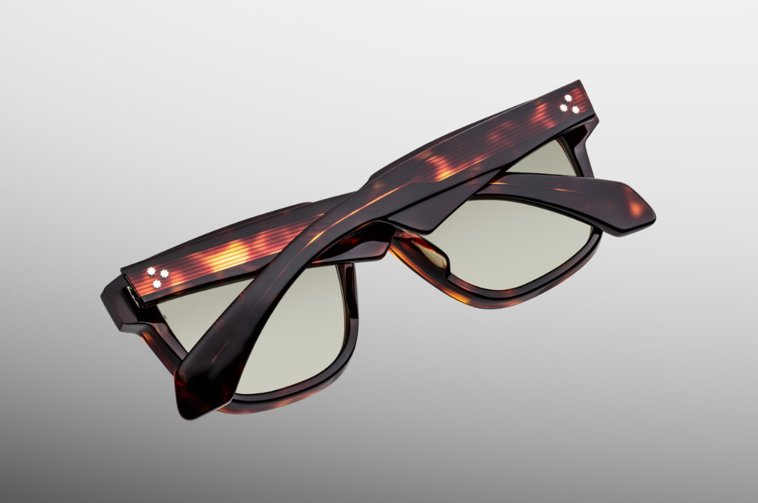 Sunglasses Model Hyannis in Color Tenace with Light Bottle Green lenses from Jacques Marie Mahge