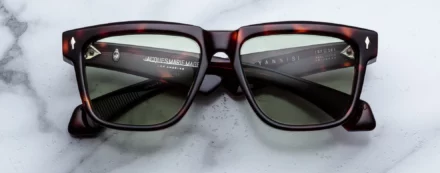 Sunglasses Model Hyannis in Color Tenace with Light Bottle Green lenses from Jacques Marie Mahge