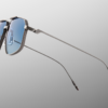 Sunglasses Model Jagger in Color Antique Silver with Blue Gradient lenses from Jacques Marie Mage