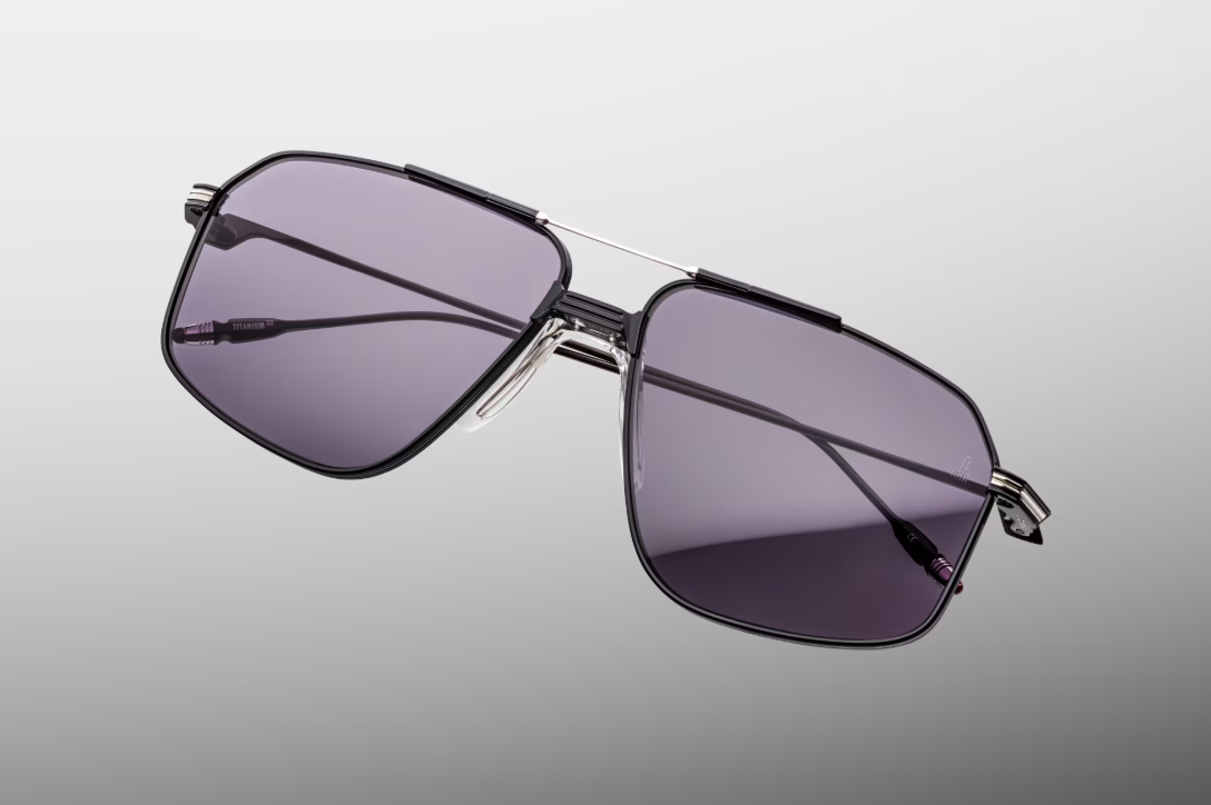 Sunglasses Model Jagger in Color Corbeau with Nimbus lenses from Jacques Marie Mage