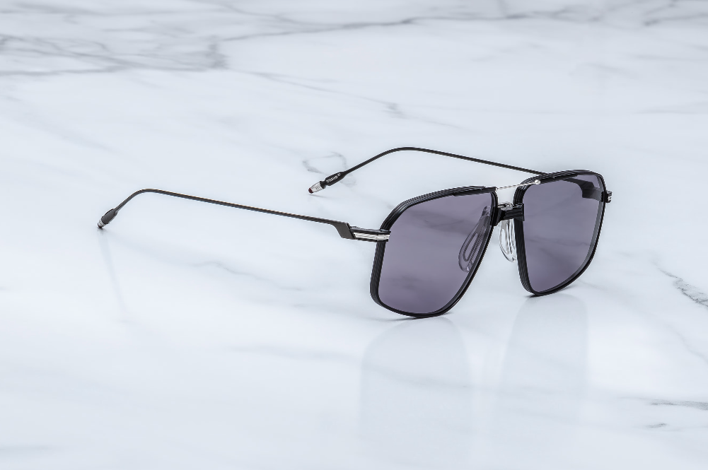 Sunglasses Model Jagger in Color Corbeau with Nimbus lenses from Jacques Marie Mage