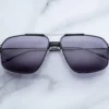 Sunglasses Model Jagger in Color Corbeau with Nimbus lenses from Jacques Marie Mage