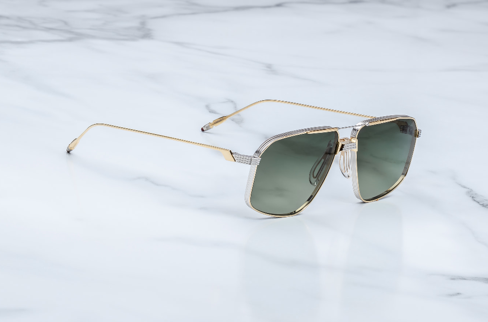 Sunglasses Model Jagger in Color Musket with Moss Gradient lenses from Jacques Marie Mage