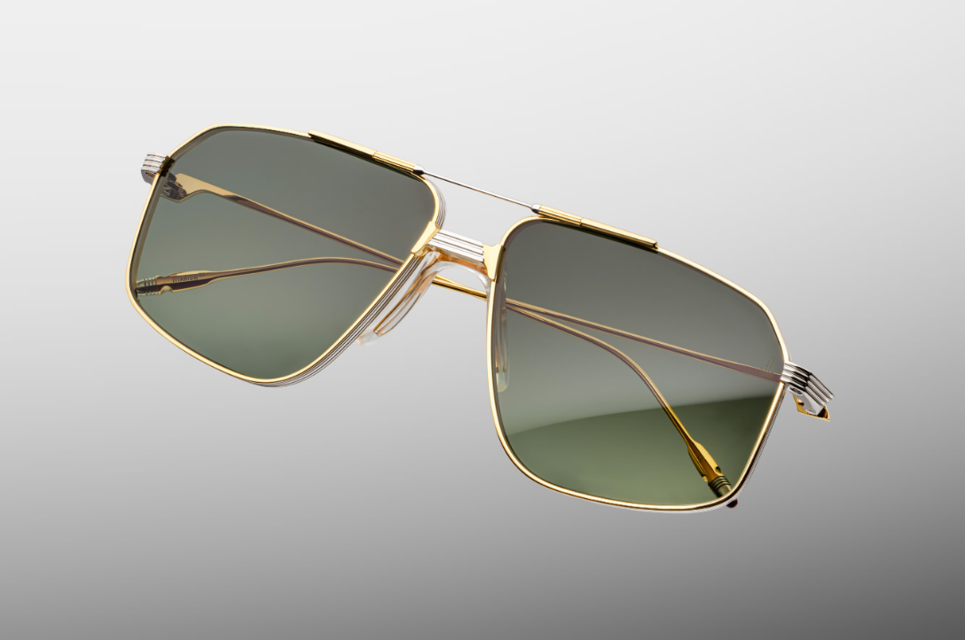 Sunglasses Model Jagger in Color Musket with Moss Gradient lenses from Jacques Marie Mage