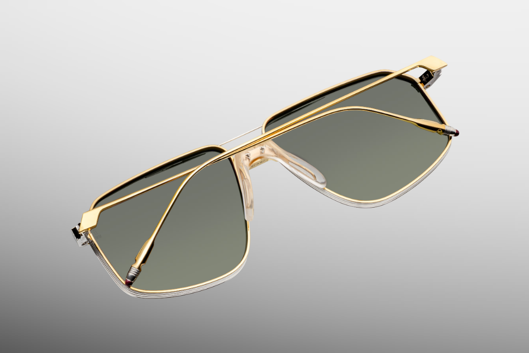 Sunglasses Model Jagger in Color Musket with Moss Gradient lenses from Jacques Marie Mage