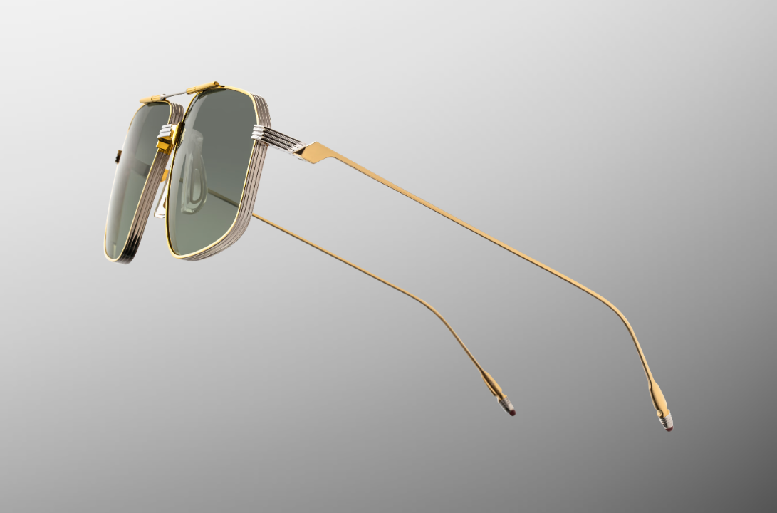 Sunglasses Model Jagger in Color Musket with Moss Gradient lenses from Jacques Marie Mage