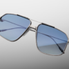 Sunglasses Model Jagger in Color Antique Silver with Blue Gradient lenses from Jacques Marie Mage