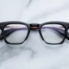 Optical Frame Model Kennedy RX in Color Noir 15 with Superlight Blue lenses from Jacques Marie Mage