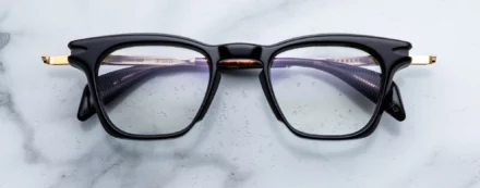 Optical Frame Model Kennedy RX in Color Noir 15 with Superlight Blue lenses from Jacques Marie Mage