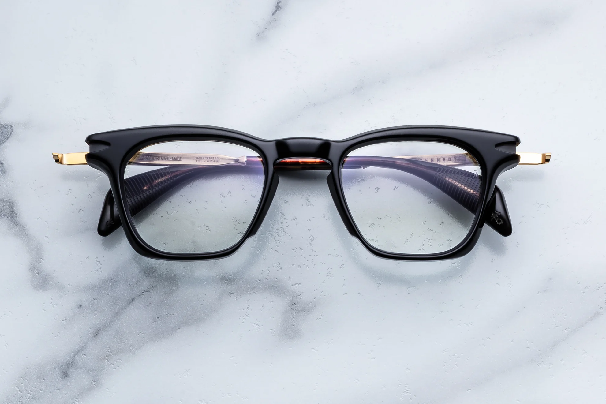 Optical Frame Model Kennedy RX in Color Noir 15 with Superlight Blue lenses from Jacques Marie Mage
