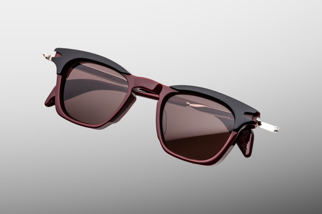 Sunglasses Model Kennedy in color Bordeaux Empire with Deep Brown lenses from Jacques Marie Mage