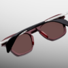 Sunglasses Model Kennedy in color Bordeaux Empire with Deep Brown lenses from Jacques Marie Mage