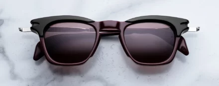 Sunglasses Model Kennedy in color Bordeaux Empire with Deep Brown lenses from Jacques Marie Mage