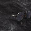 Sunglasses Model Labarge in Color Corbeau with Sumi Gradient lenses from Jacques Marie Mage's last frontier collection